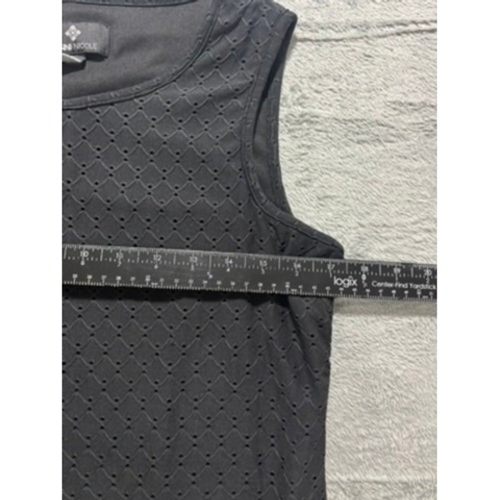 Ronni Nicole Black Eyelet Dress Sleeveless A Line Casual Classic Midi - Picture 5 of 9